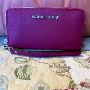 Michael Kors Fuchsia Wristlet